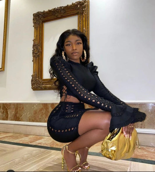 “LARA STUNNING” DRESS (Black)