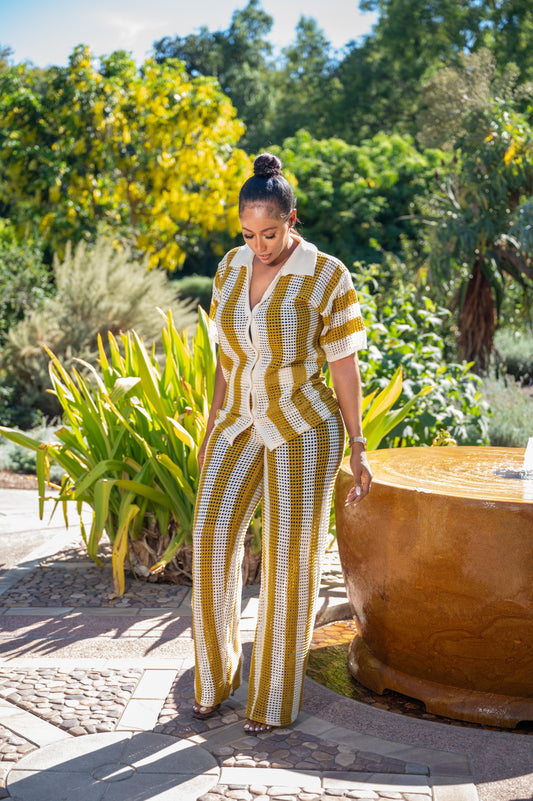 Romantics Knitted Pants Set