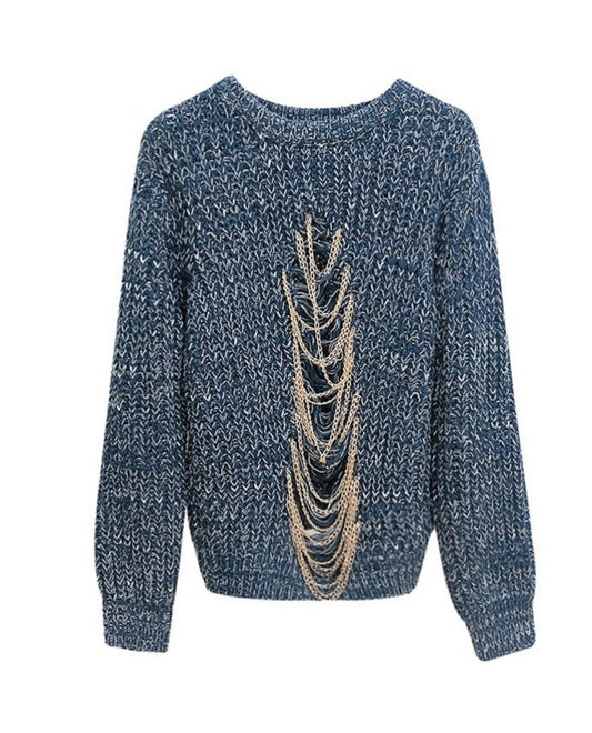 Hollow Knitting Sweater