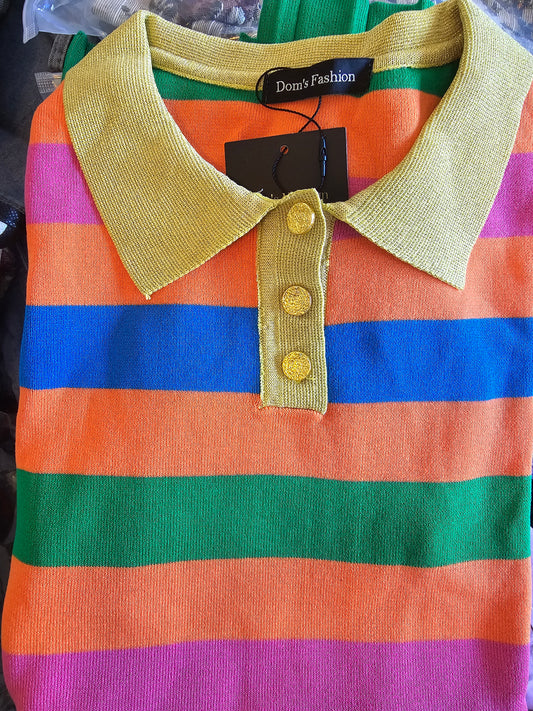 SUNNY STRIPED SKIRT SET