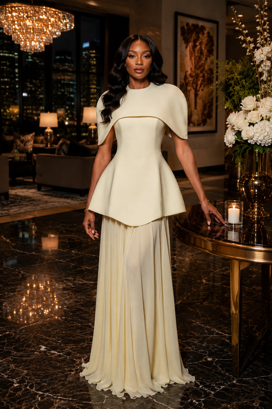 NAVA THREE PIECE SET IN YELLOW