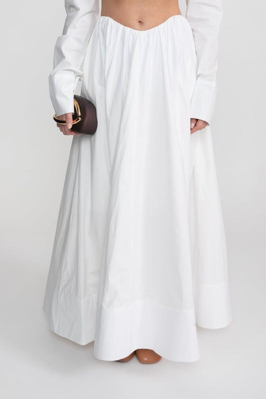 SHENAIE WHITE SKIRT SET