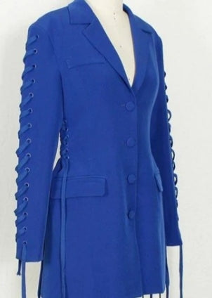 “DESIGN BLAZER” DRESS (Blue)