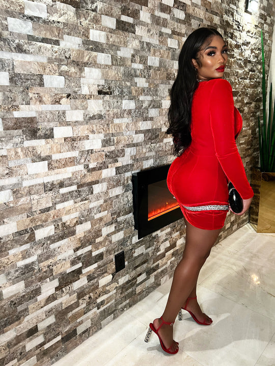 ELISE MINI DRESS (Red)