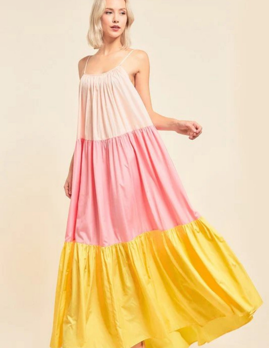 JASS BLOCK || MAXI DRESS (Yellow)