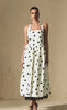 MONROE NOIR POLKA HALTER DRESS