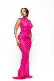 CRYSTAL QUEEN DRESS IN PINK