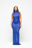 CRYSTAL QUEEN DRESS IN BLUE