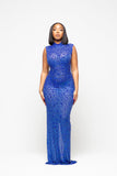 CRYSTAL QUEEN DRESS IN BLUE