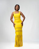 SOLARA TASSEL BANDAGE GOWN