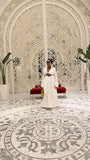 SHENAIE WHITE SKIRT SET