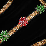 KEKE EMBELLISHED VELVET MAXI DRESS