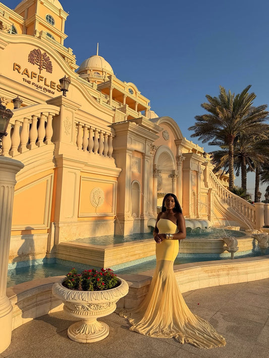 DELICIA STRAPLESS MAXI DRESS