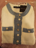 SHENAIE KNITTED DRESS IN WHITE