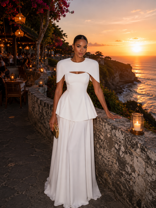 NAVA THREE PIECE SET IN WHITE