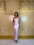 AURELIA PINK BANDAGE MAXI DRESS