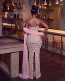 AMORA BLUSH CRYSTAL MAXI GOWN