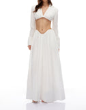 SHENAIE WHITE SKIRT SET