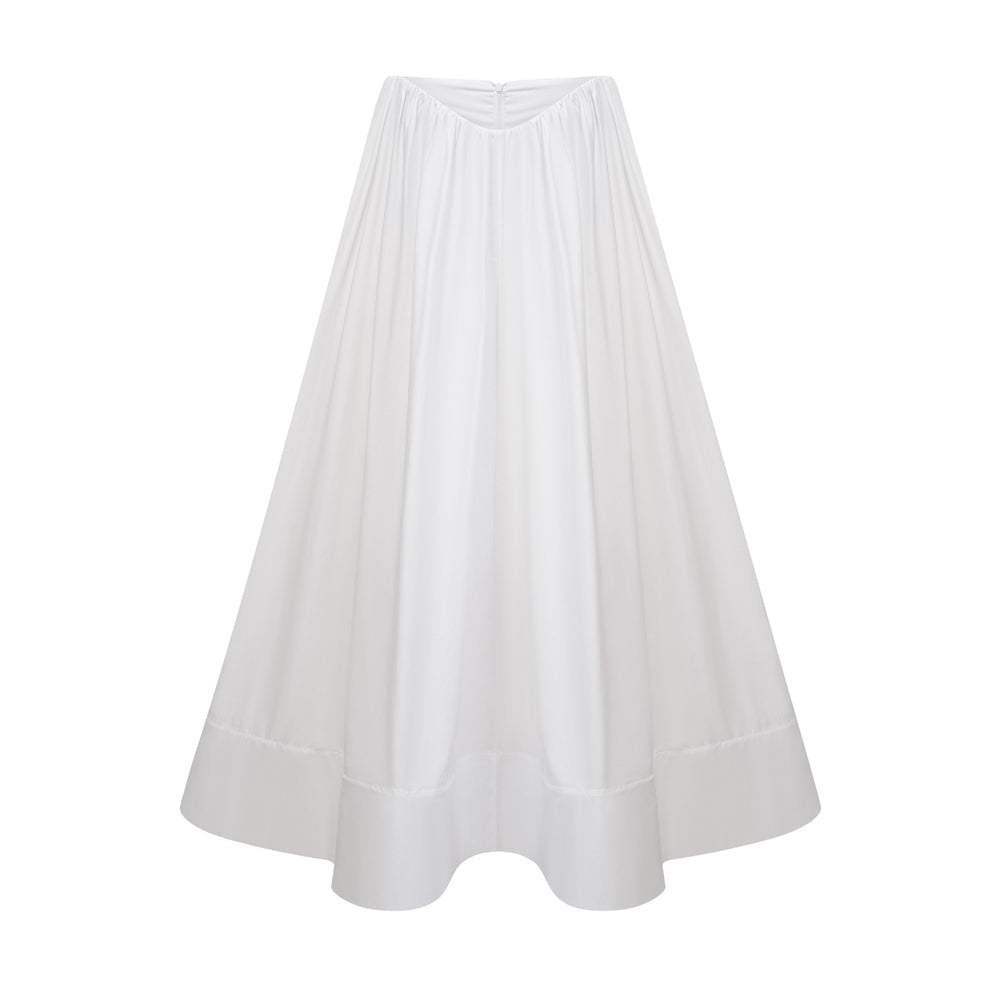SHENAIE WHITE SKIRT SET