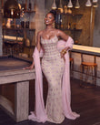 AMORA BLUSH CRYSTAL MAXI GOWN