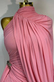 BLAIRE BLUSH DRAPE MINI DRESS (PINK)