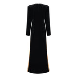 KEKE EMBELLISHED VELVET MAXI DRESS