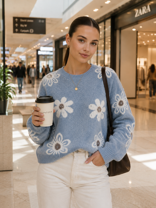 FLORAL SWEATER