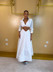 SHENAIE WHITE SKIRT SET
