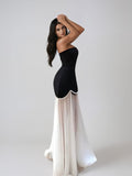MONROE NOIR PEARL GOWN