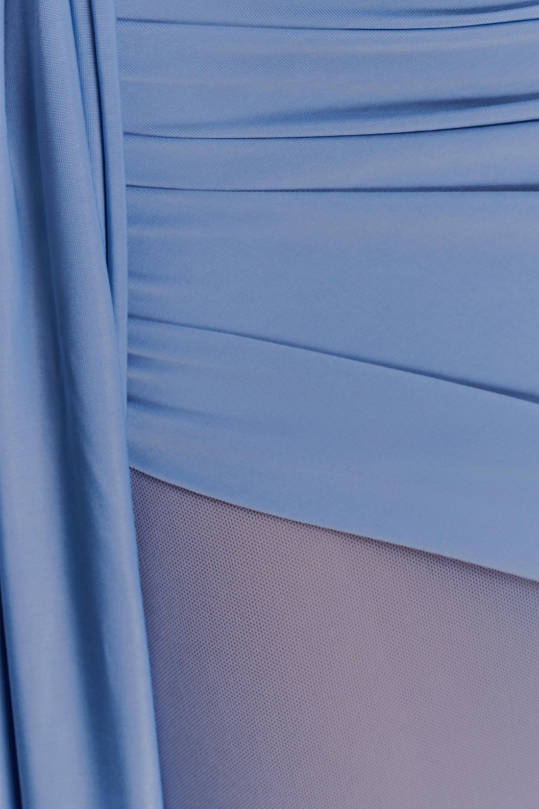 AMARA BLUE DRAPED MAXI DRESS
