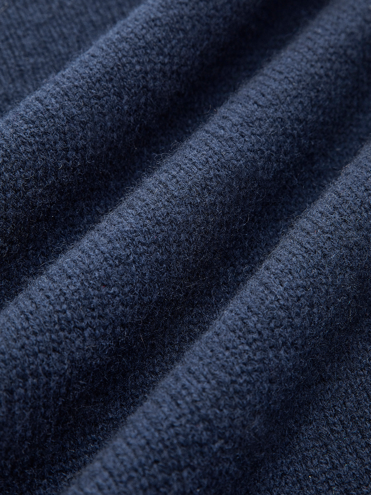 HARPER DENIM COLLAR KNIT SWEATER (Navy)