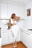 “BIRTHDAY” 2PC SET (White)