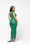 CRYSTAL QUEEN DRESS IN GREEN