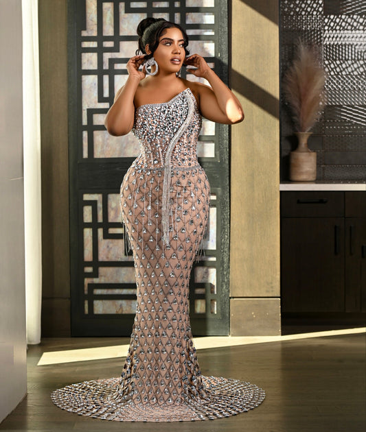 RHINESTONE MAXI DRESS