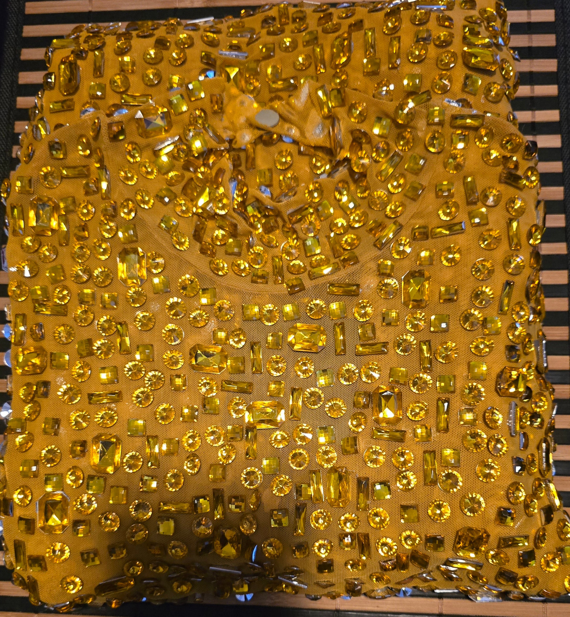 CRYSTAL QUEEN DRESS IN GOLD