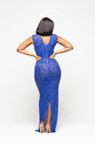 CRYSTAL QUEEN DRESS IN BLUE