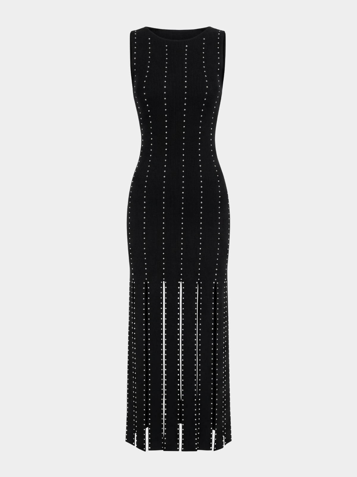 NOIR PEARL FRINGE MAXI DRESS