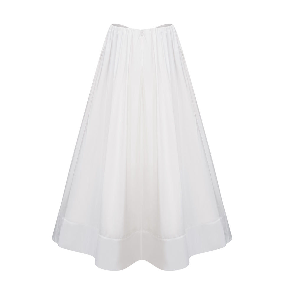 SHENAIE WHITE SKIRT SET