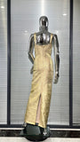 AURELIA GOLD BANDAGE MAXI DRESS