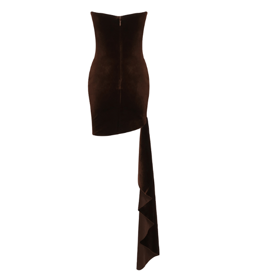 VIRTUOU || MINI DRESS (Brown)